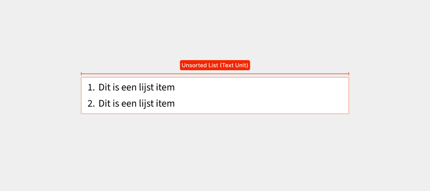 Unit of an unsorted list