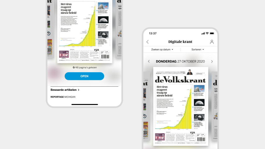 A mobile design of the classic newspaper 