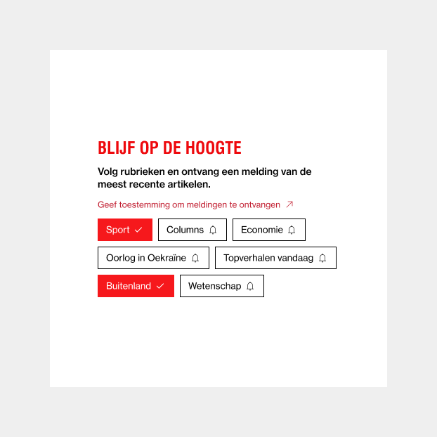 A design of the tags for HUMO in Light Mode